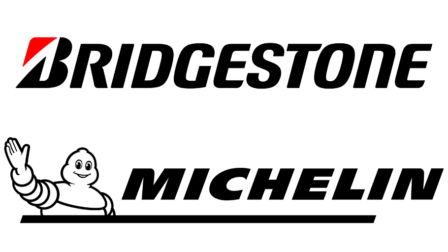 Bridgestone vs Michelin logos