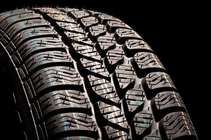 View of a tire tread