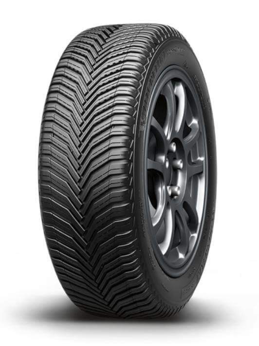 front 3/4 view of the Michelin Crossclimate 2 tire
