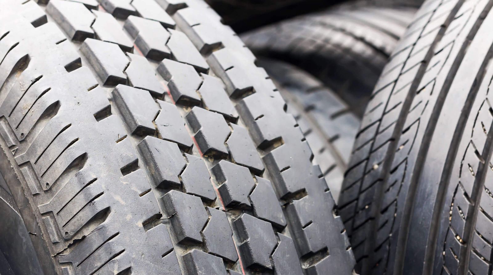 Close up of two very well maintained old tires